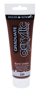 PINTURA ACRILICA GRADUATE 120ML BURNT UMBER | 3 UNIDADES | (DALER ROWNEY)